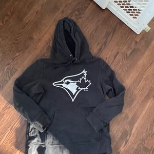 2/$15 Women’s black blue jays hoodie with silver blue jays logo